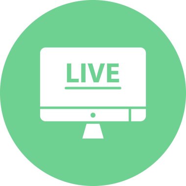 Lcd simgesinin vektör illüstrasyonu  