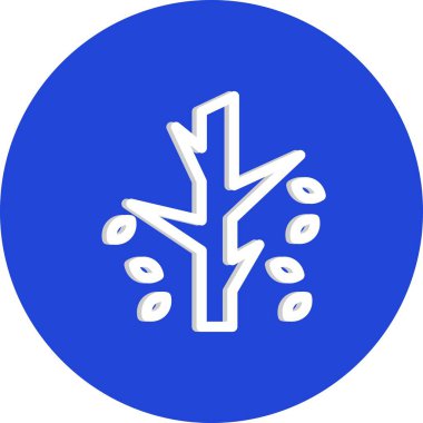 vektör ağacı düz biçim simgesi