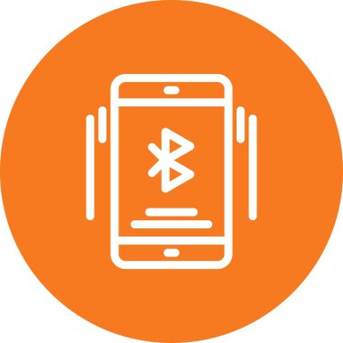 vektör smartphone düz biçim simgesi