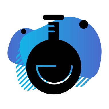 Vektör test tüpü simgesi 