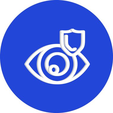 Göz simgesinin vektör illüstrasyonu 