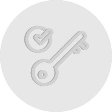 Anahtar simgesinin vektör illüstrasyonu 