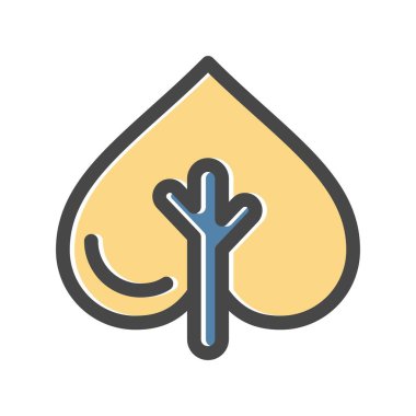 vektör ağacı düz biçim simgesi