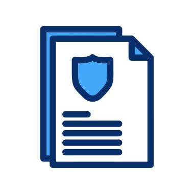 Vektör Belgesi düz biçim simgesi