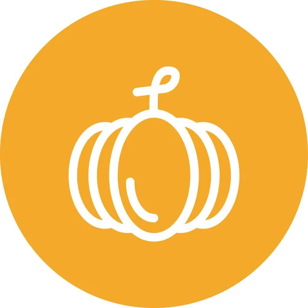 Ilustración Vectorial Icono Calabaza — Vector de stock