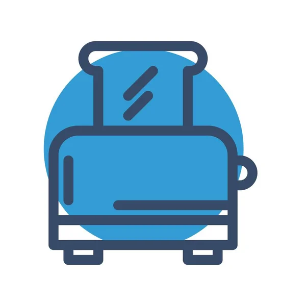 Vektor Illustration Des Toaster Symbols — Stockvektor