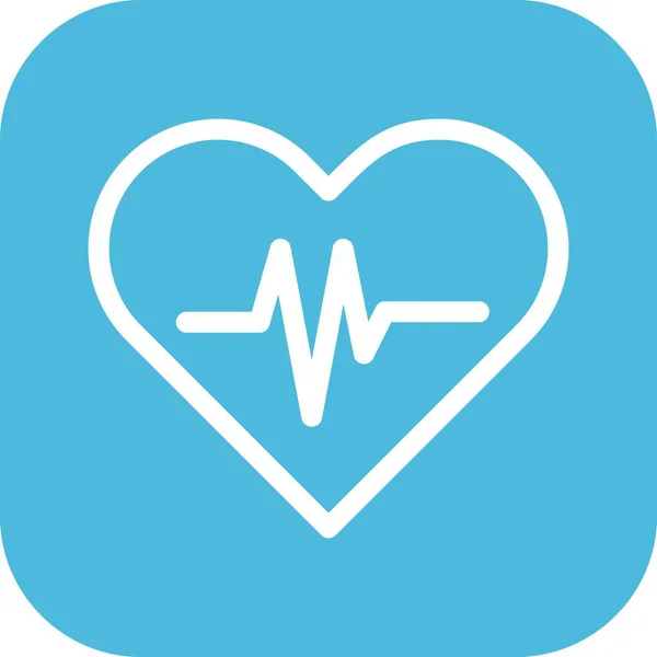 Vector Heart Beat Icon — Stock Vector