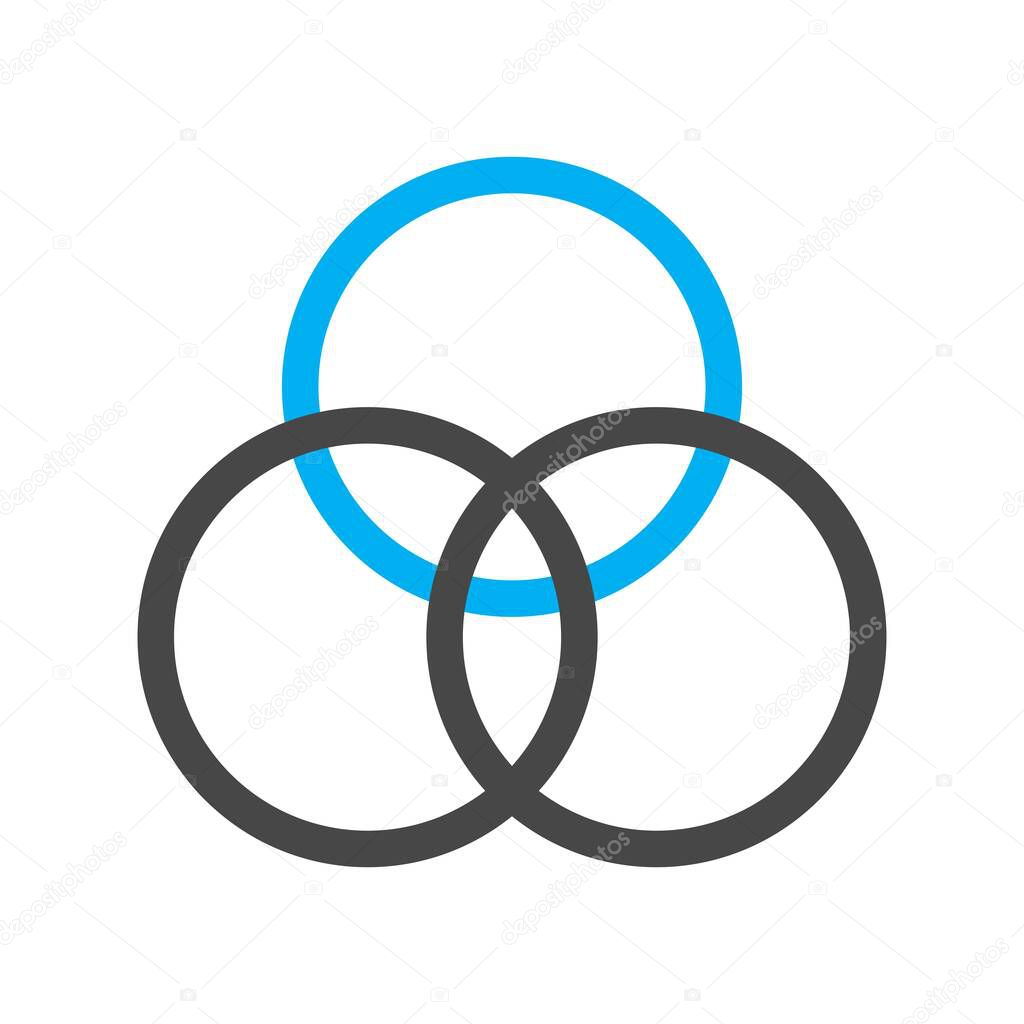  vector illustration of Circle icon 