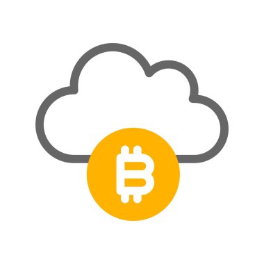  Vektör Bitcoin düz biçim simgesi