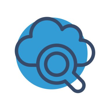 Vektör Bul düz biçim simgesi