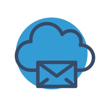  Vektör iletisi düz biçim simgesi