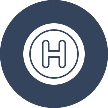 Hastane simgesinin vektör illüstrasyonu