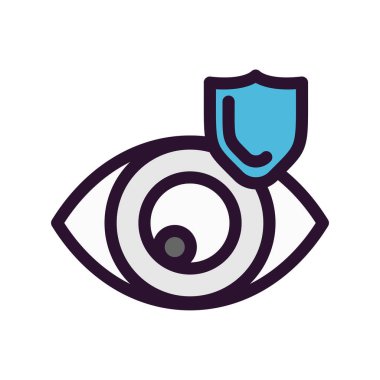 Göz simgesinin vektör illüstrasyonu 