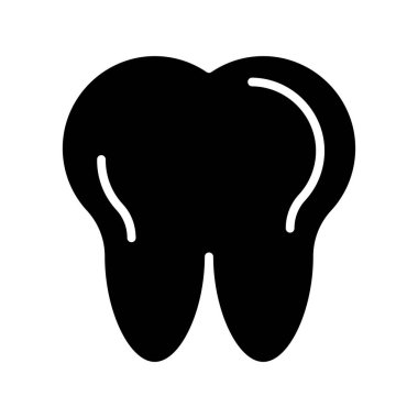 Diş simgesinin vektör illüstrasyonu