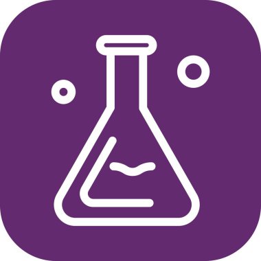 Vektör test tüpü simgesi 