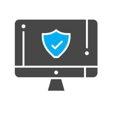 Lcd simgesinin vektör illüstrasyonu  