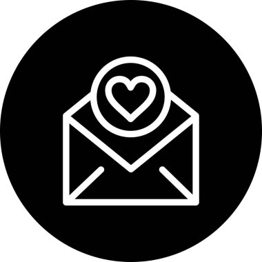  Kalp simgesinin vektör illüstrasyonu