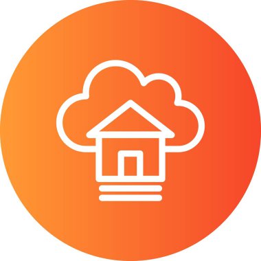  Vektör evi düz biçim simgesi