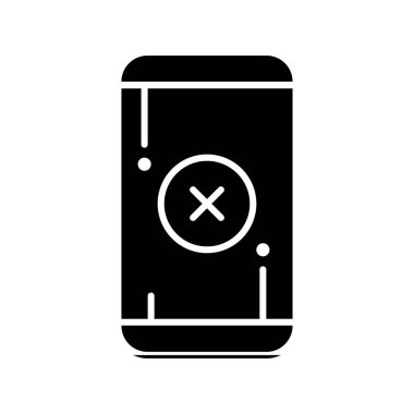 Vektör mobil düz biçim simgesi