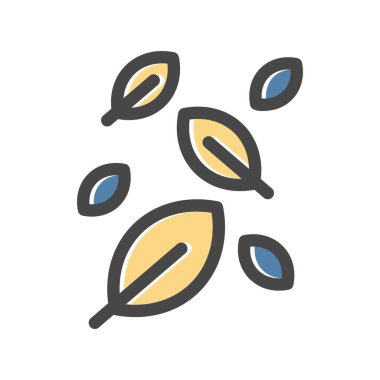 vektör yaprağı düz biçim simgesi