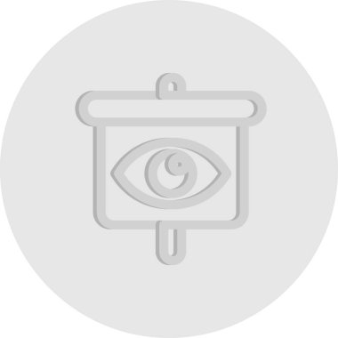 Göz simgesinin vektör illüstrasyonu 