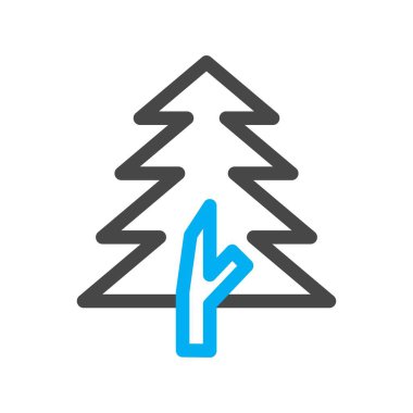 vektör çam biçimi simgesi