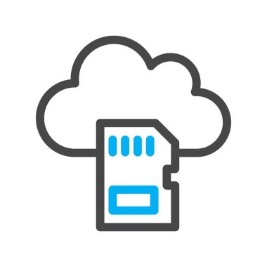 Vektör simkart düz biçim simgesi