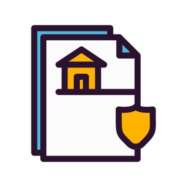 Koruma simgesinin vektör illüstrasyonu 