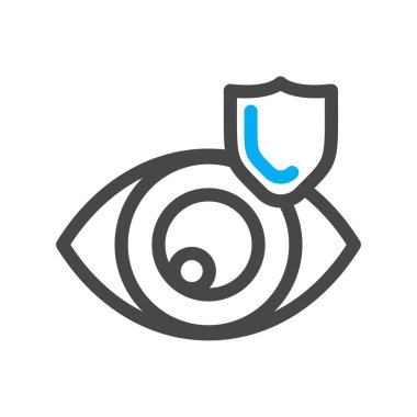 Göz simgesinin vektör illüstrasyonu 