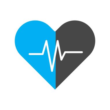  vektör kalp atışı simgesi 