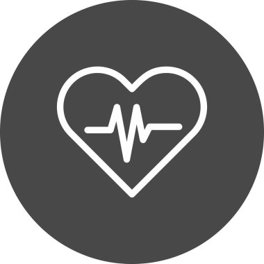 vektör kalp atışı simgesi 