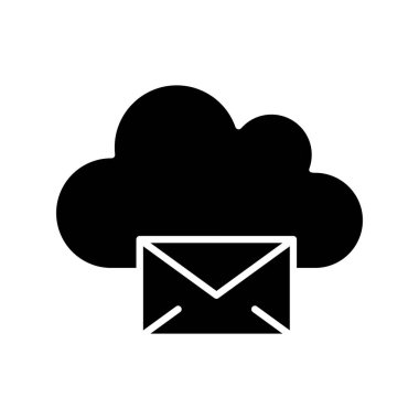 Vektör iletisi düz biçim simgesi