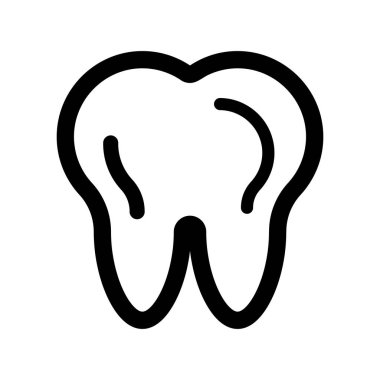 Diş simgesinin vektör illüstrasyonu