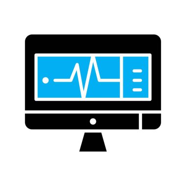 Lcd simgesinin vektör illüstrasyonu  