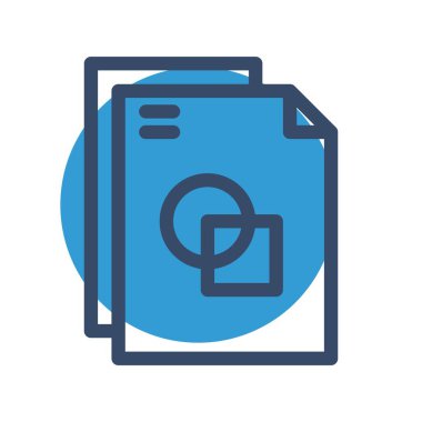  Dosya simgesinin vektör illüstrasyonu 