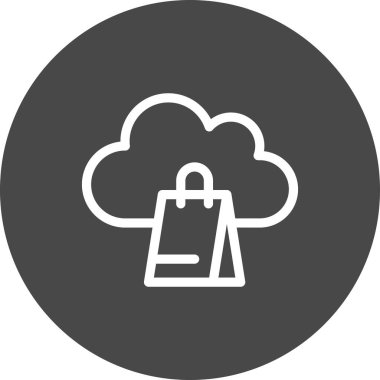 Vektör çantası düz biçim simgesi