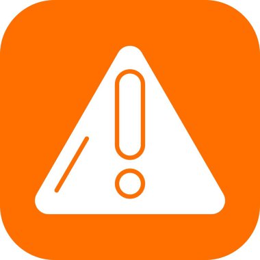 Uyarı simgesinin vektör illüstrasyonu 