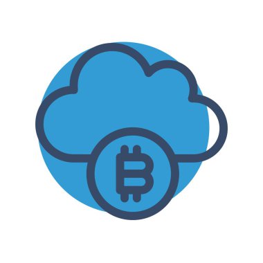  Vektör Bitcoin düz biçim simgesi