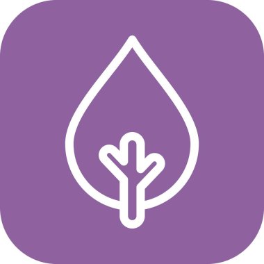 vektör ağacı düz biçim simgesi