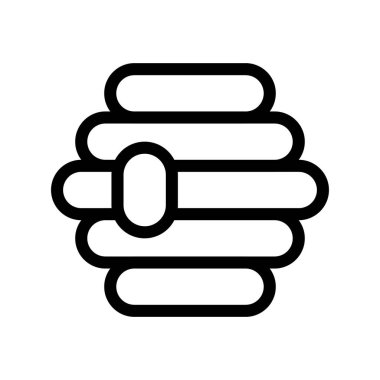 bal peteği simgesinin vektör illüstrasyonu