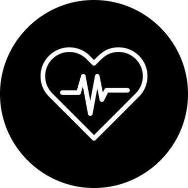 vektör kalp atışı simgesi 