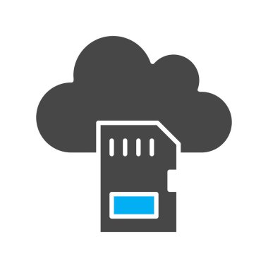 Vektör simkart düz biçim simgesi