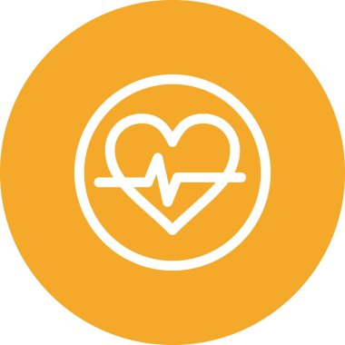 Kalp simgesinin vektör illüstrasyonu