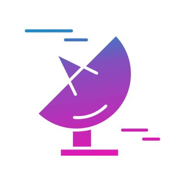 Vektör sinyal çanağı simgesi  