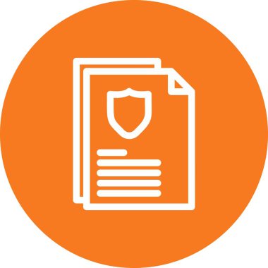 Vektör Belgesi düz biçim simgesi