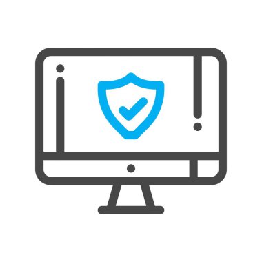 Lcd simgesinin vektör illüstrasyonu  