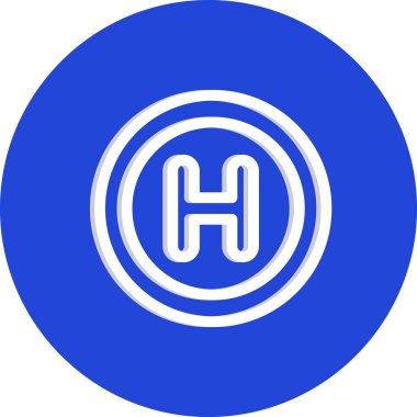 Hastane simgesinin vektör illüstrasyonu