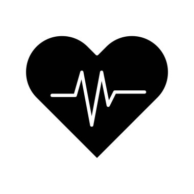  vektör kalp atışı simgesi 