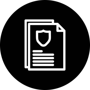 Vektör Belgesi düz biçim simgesi