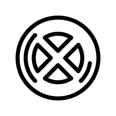 Radyasyon simgesinin vektör çizimi